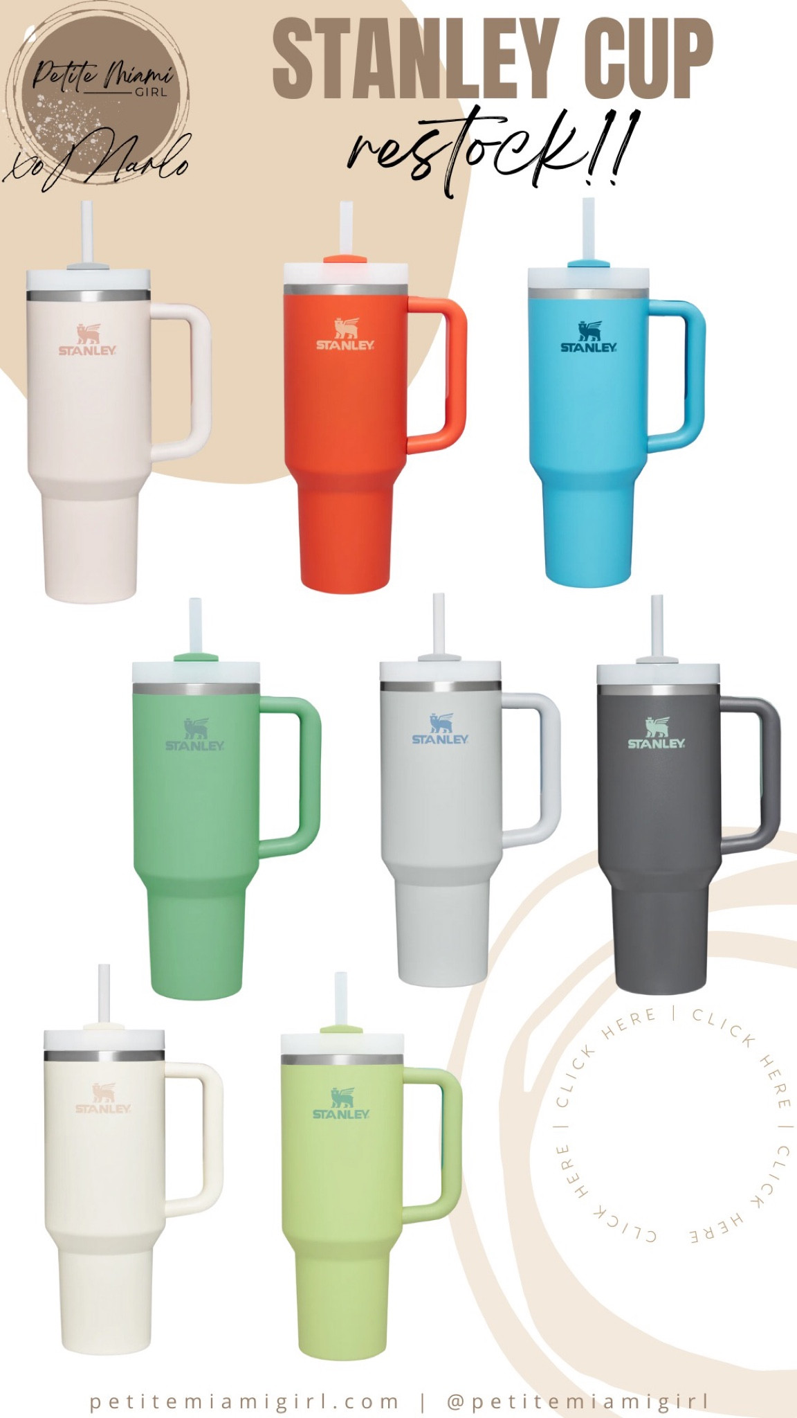 The much talked Stanley Cup 
Back in Stock. Got to admit , I bought one to try it out and I do love it. 

#LTKunder50 #LTKhome #LTKGiftGuide