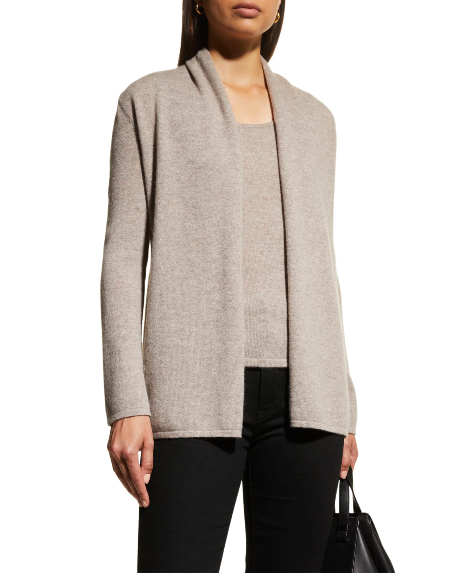 Neiman Marcus Cashmere Collection Open-Front Cashmere Cardigan | Neiman Marcus