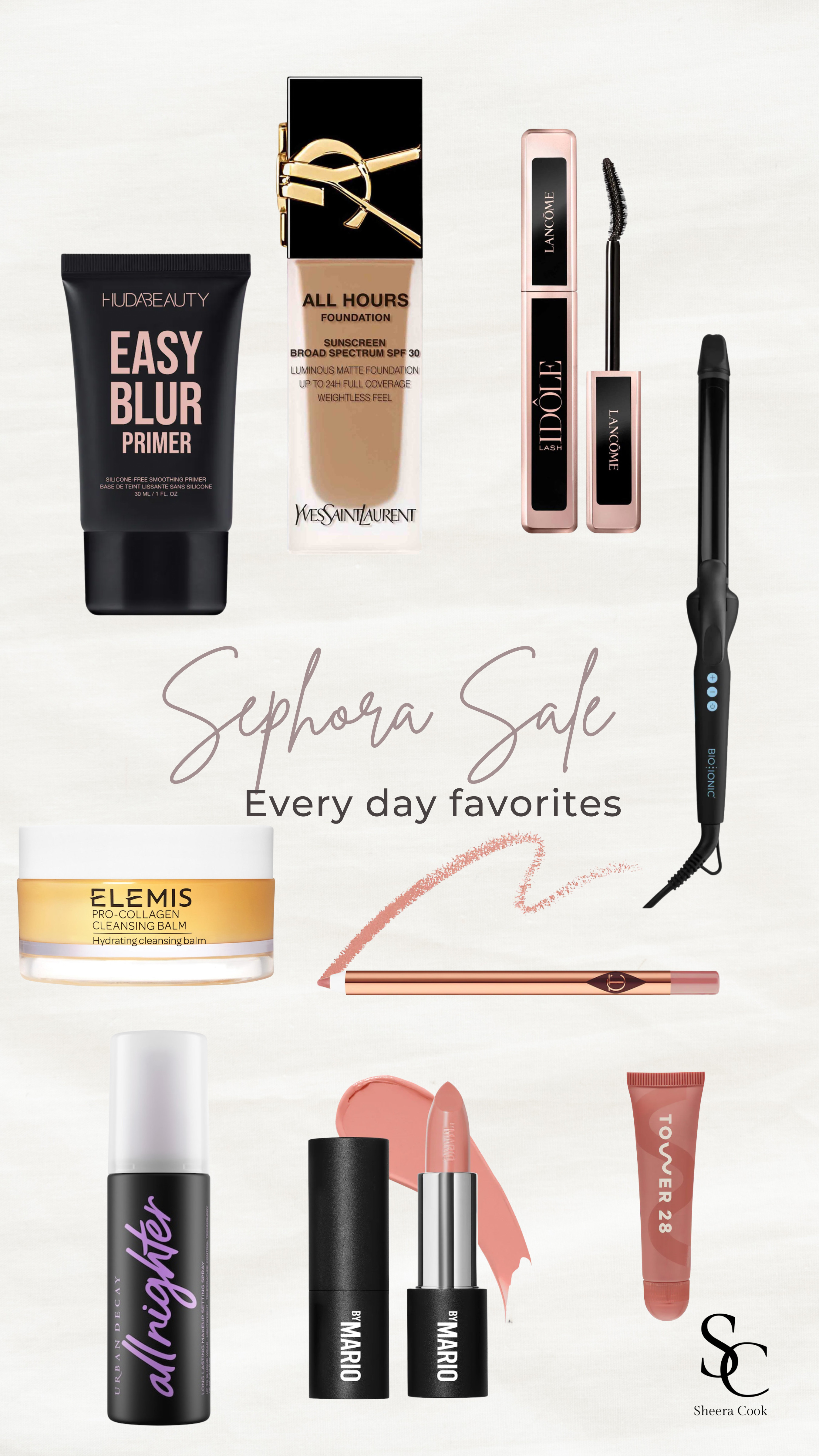 Sephora Sale!!! Use code SAVEMORE These are the Sephora products I use daily! the BEST curling iron and the cleansing balm I do not go a day without using! 

 #LTKSaleAlert #LTKBeauty #LTKItBag