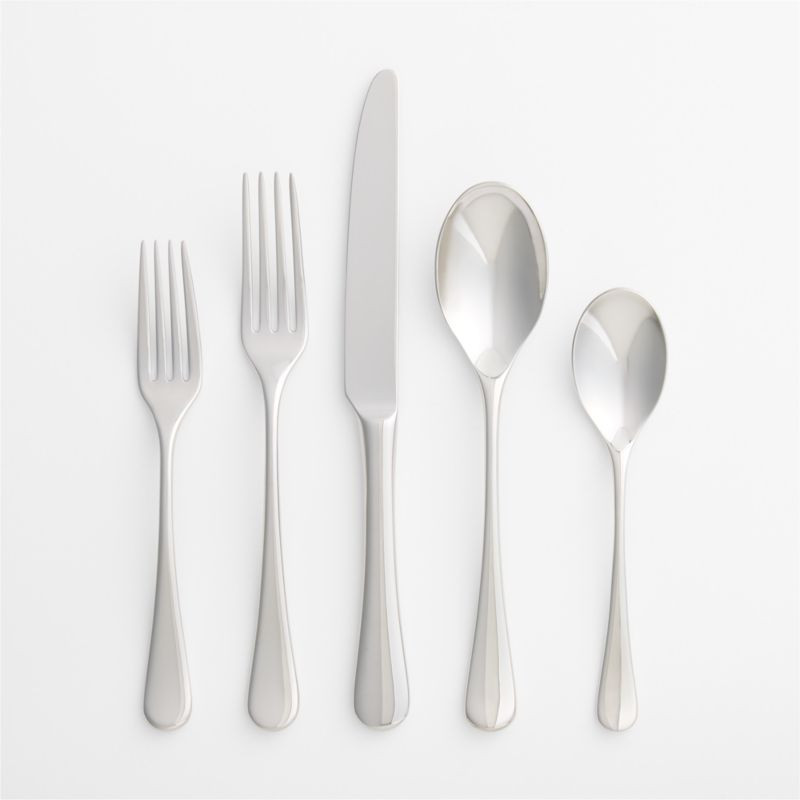 Caesna Mirror 5-Piece Flatware Place Setting | Crate & Barrel
