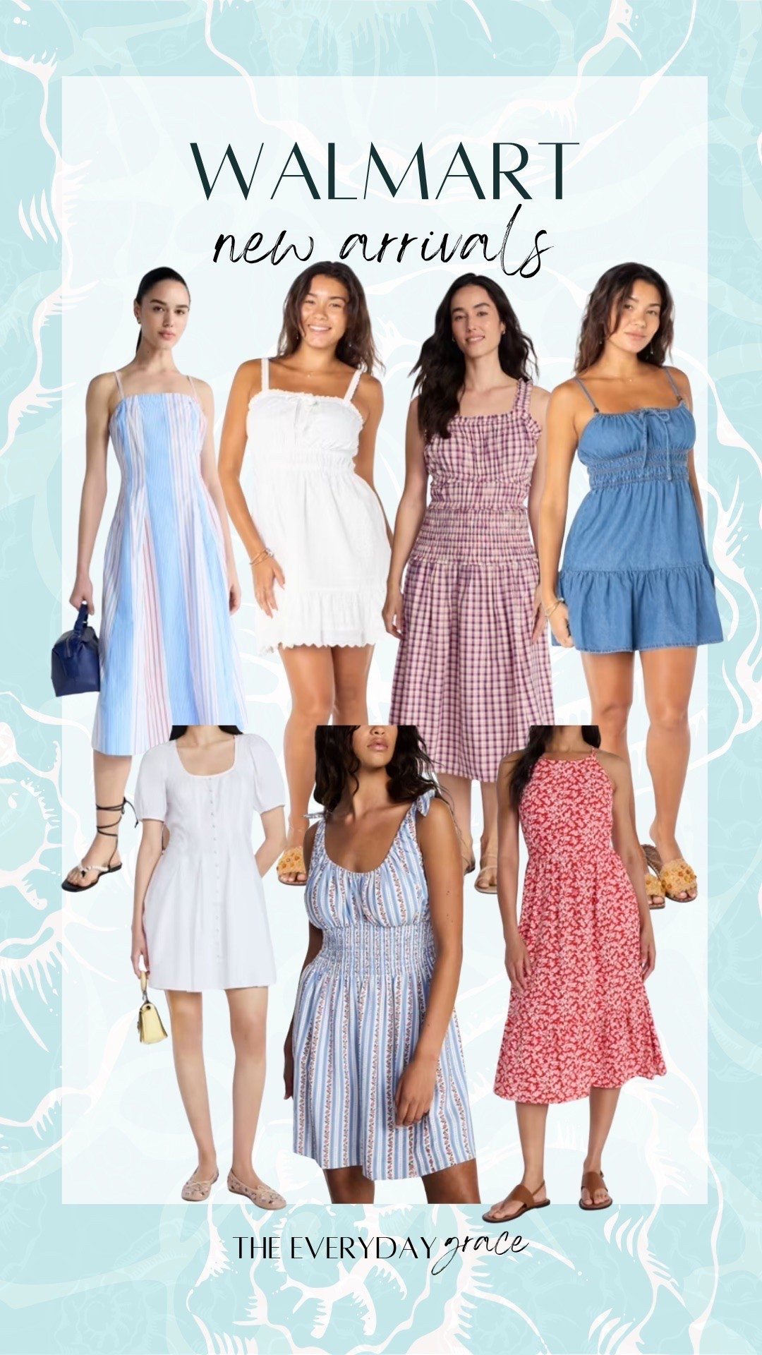 Walmart new arrivals, summer dresses, red white and blue