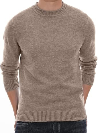 Sailwind Men's Crewneck Sweater Soft Casual Sweaters for Men Classic Pullover Sweaters with Ribbi... | Amazon (US)