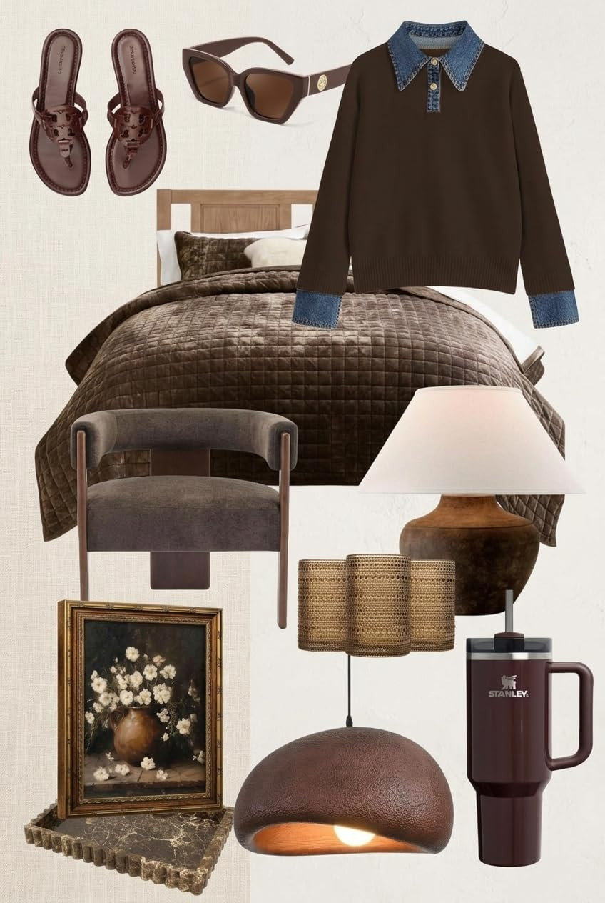 Brown Is the New Black | Chic Amazon Finds for Home, Fashion & Lifestyle. Brown is officially back—and it’s replacing black in the most elevated way 🤎 This curated mix of Amazon finds blends rich chocolate tones across fashion, home decor, and everything. 

 #LTKootd #LTKOver40 #LTKHome