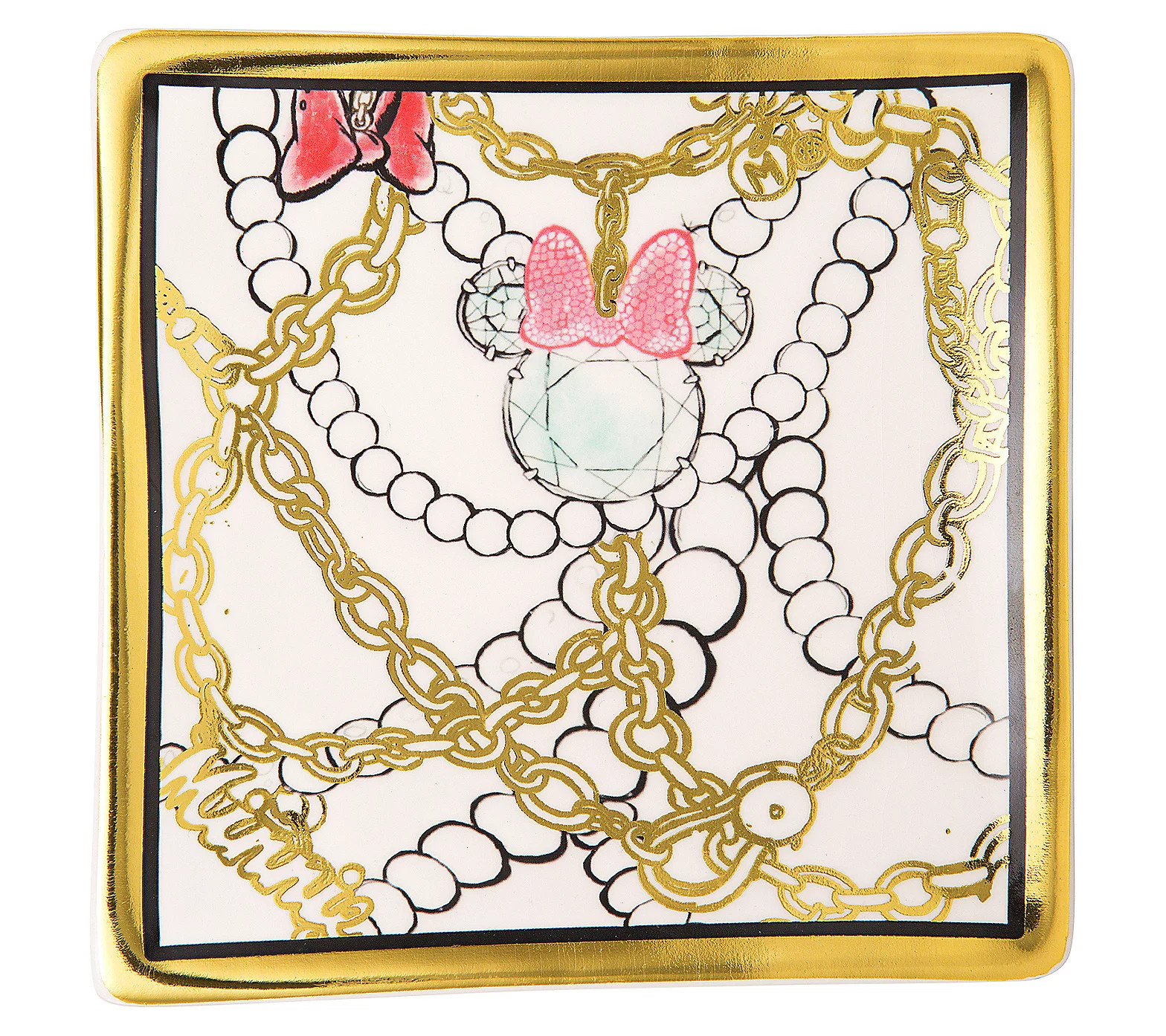 Disney Minnie Mouse Ceramic Jewelry Dish | QVC