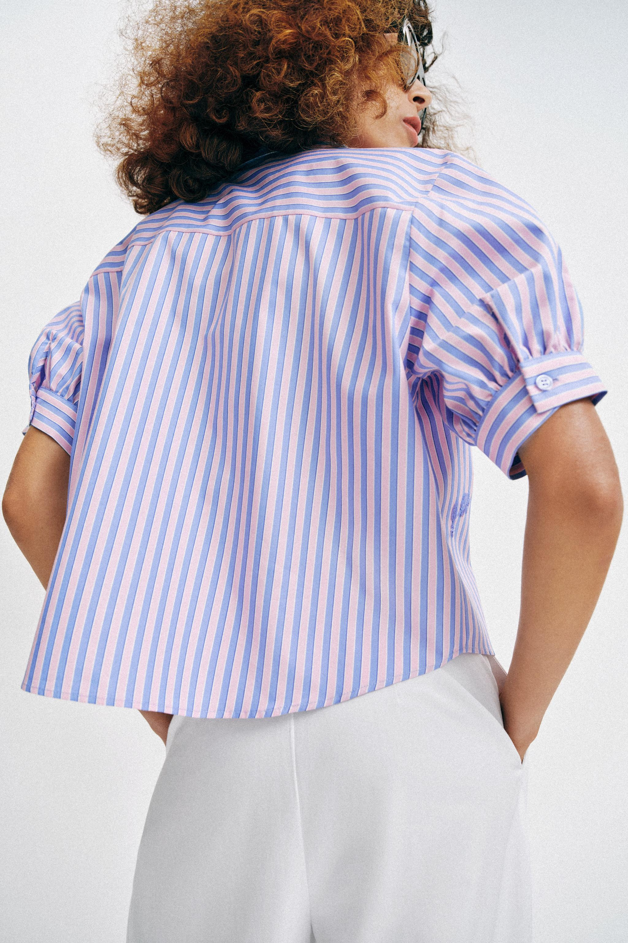 SEQUINED STRIPED SHIRT | Zara US