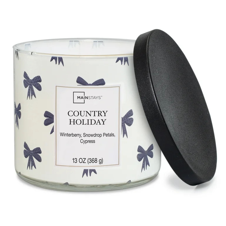 Mainstays Country Holiday Scented 3- Wick Candle, 13 oz. | Walmart (US)