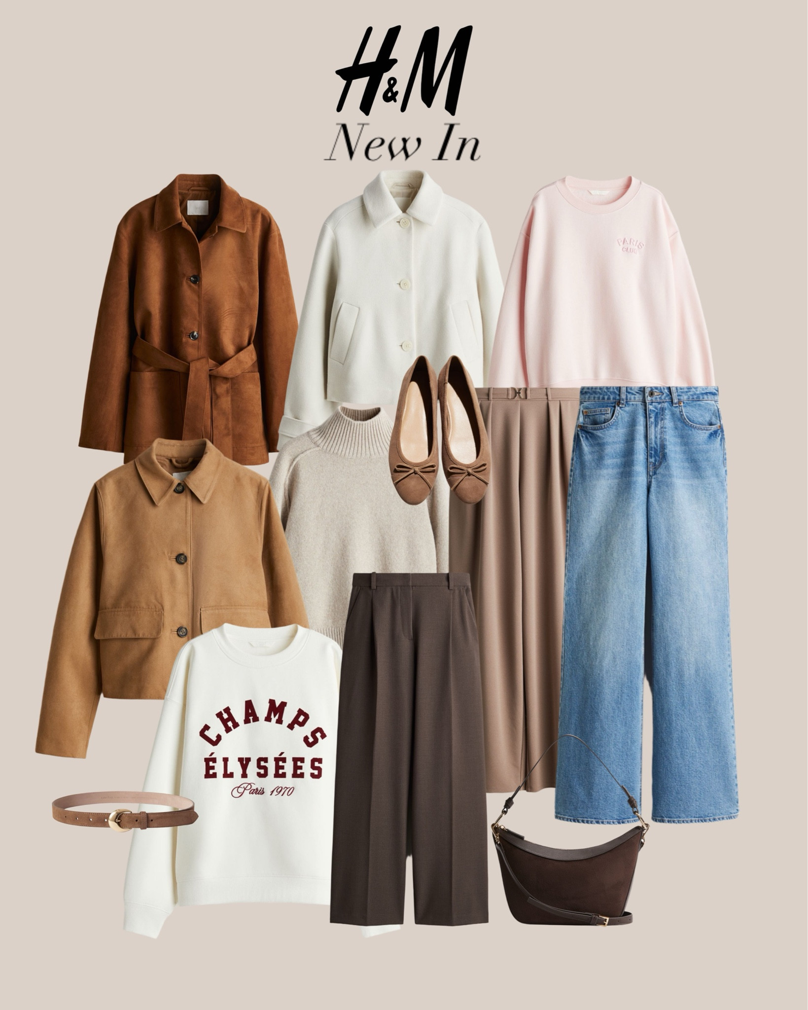 H&M New in 🤎

Suede jackets, tailored trousers, wide jeans, collared jackets, slogan jumpers and accessories 



#LTKstyletip #LTKwinter #LTKuk