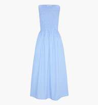 The Cosima Nap Dress - Navy Sheer Plaid | Hill House Home US