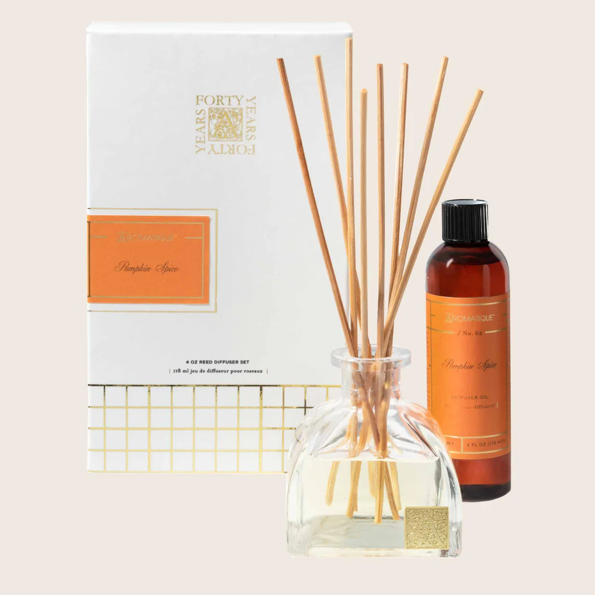 Pumpkin Spice - Reed Diffuser Set | Aromatique