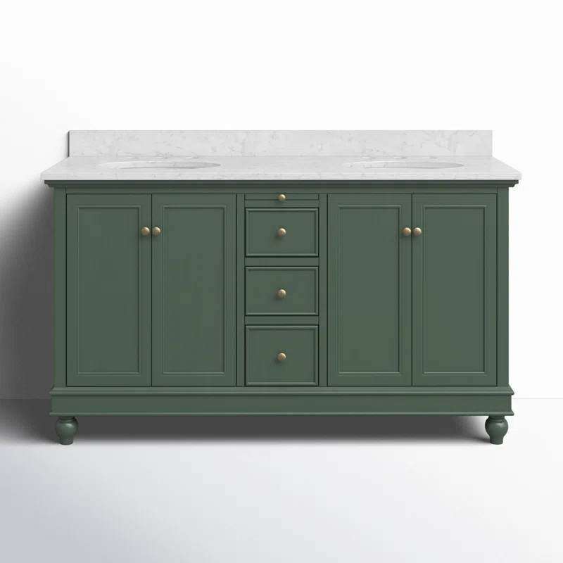 Ferdinand 60'' Double Bathroom Vanity with Top | Wayfair North America