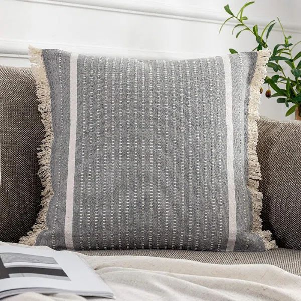 Striped Cotton Pillow Cover | Wayfair Professional