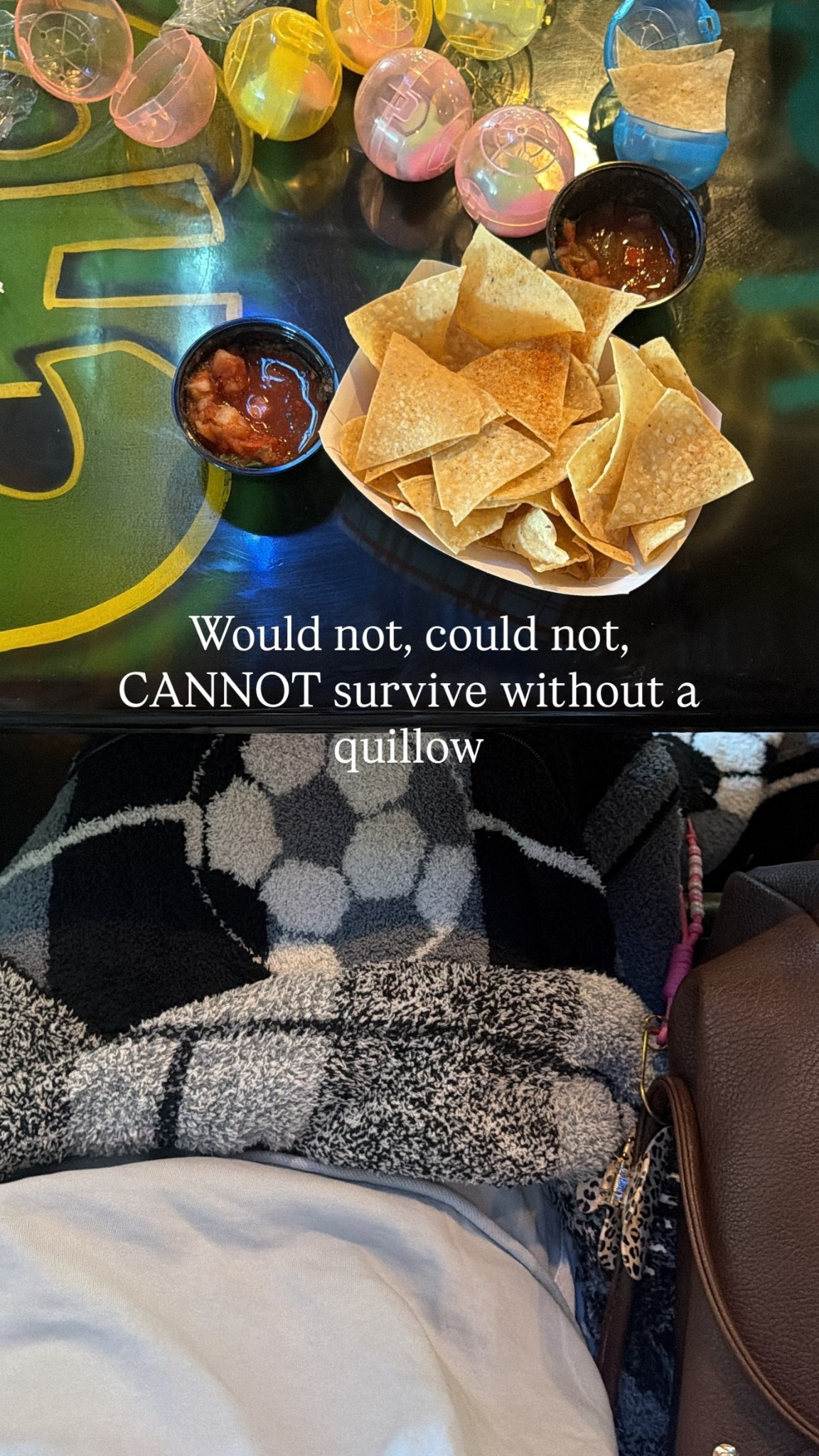 Would not, could not, CANNOT survive without a quillow