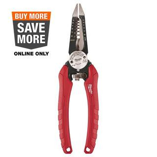 7.75 in. Combination Electricians 6-in-1 Wire Stripper/Cutter Pliers | The Home Depot