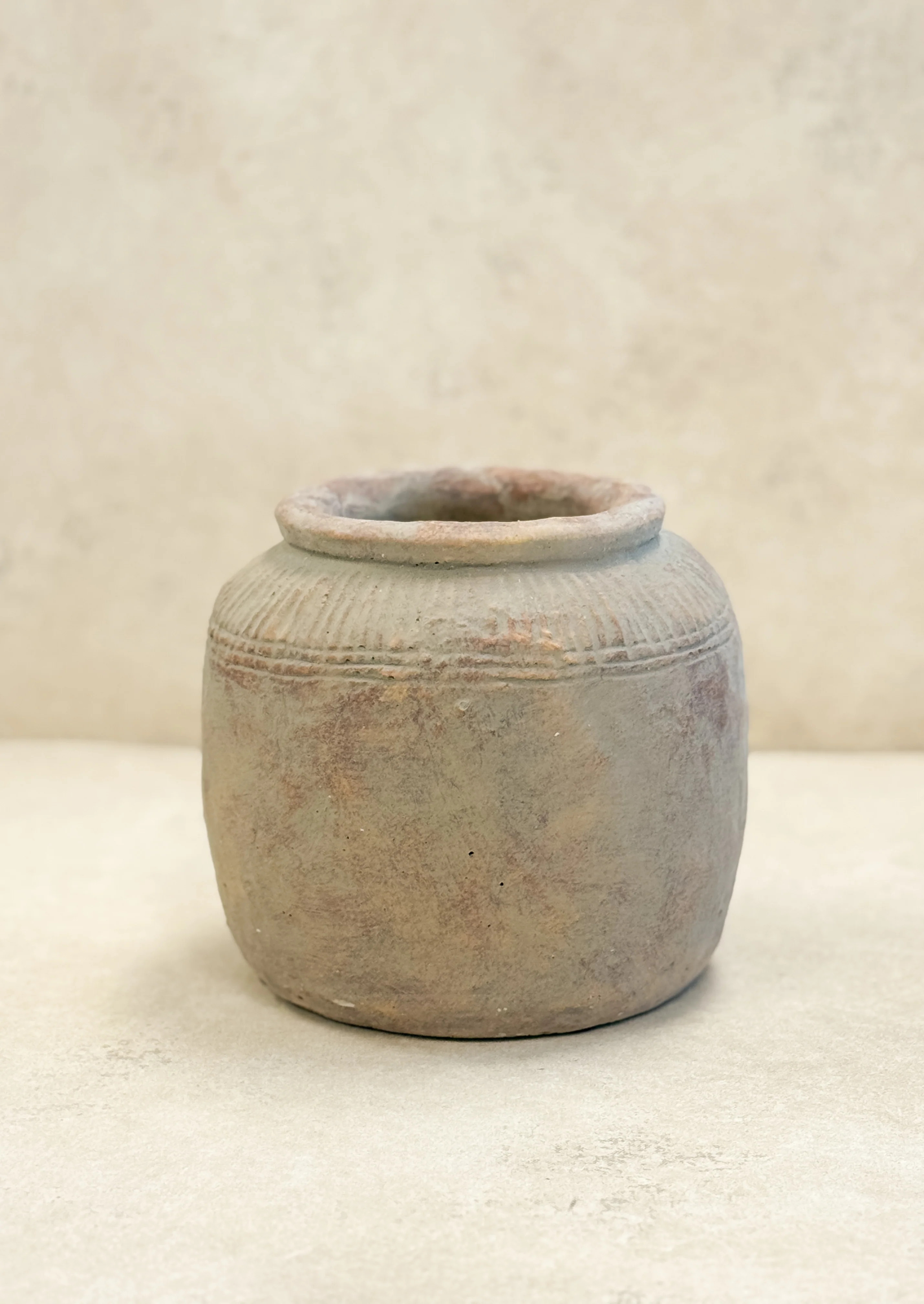 Rustic Cement Vase | Cottage and Key