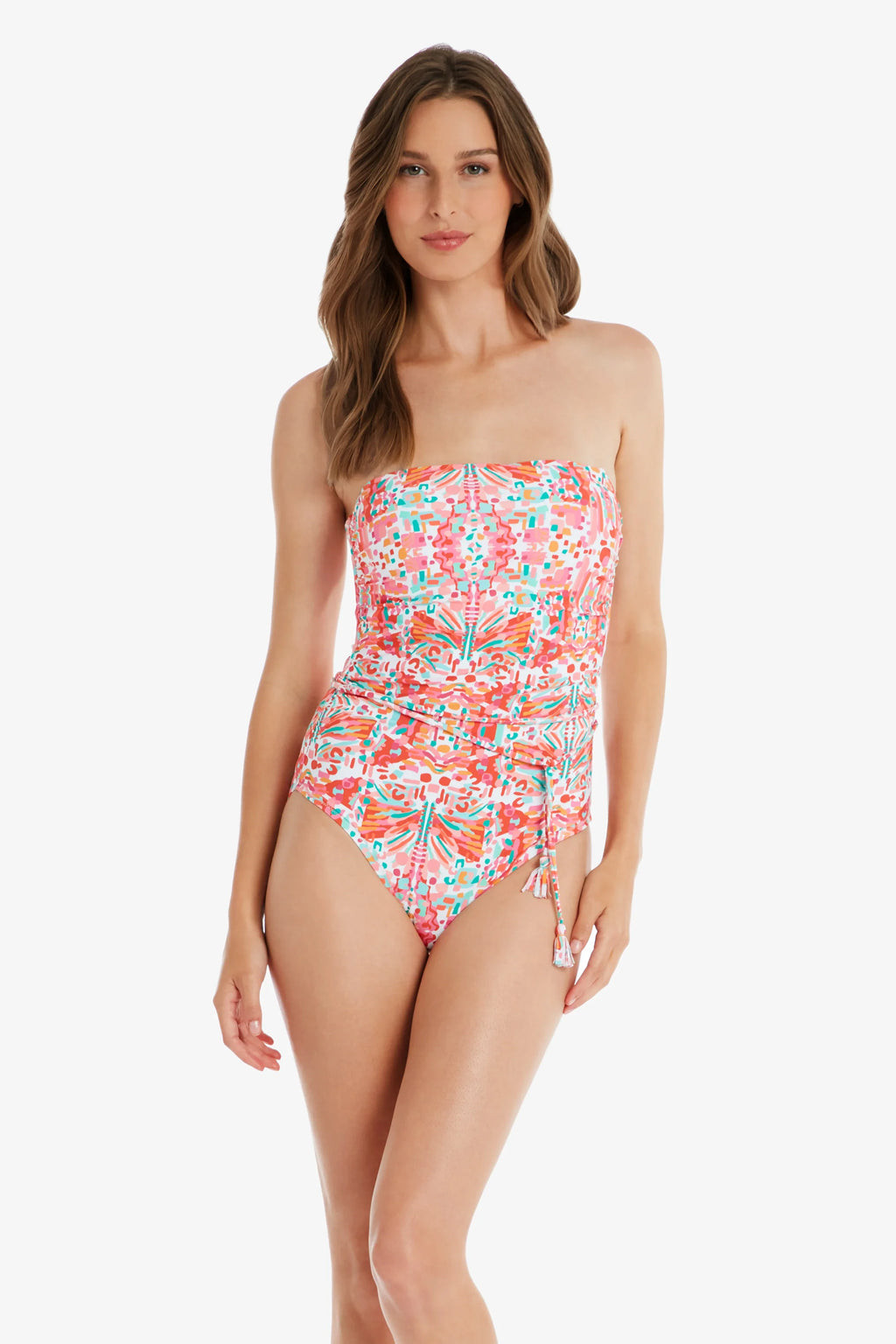 Tassel Belt Bandeau One-Piece  |  Jungle De Rio | Helen Jon