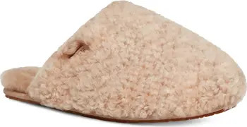 Maxi Curly Genuine Shearling Clog (Women) | Nordstrom