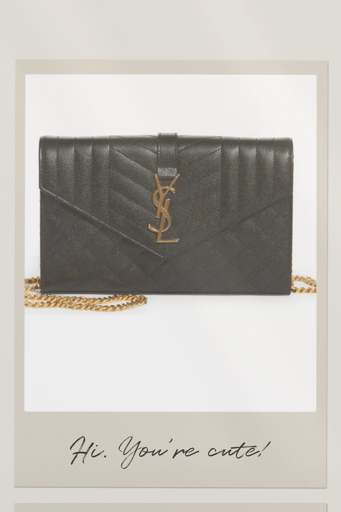 Designer bag perfect wallet chain with the black and gold 

#LTKitbag