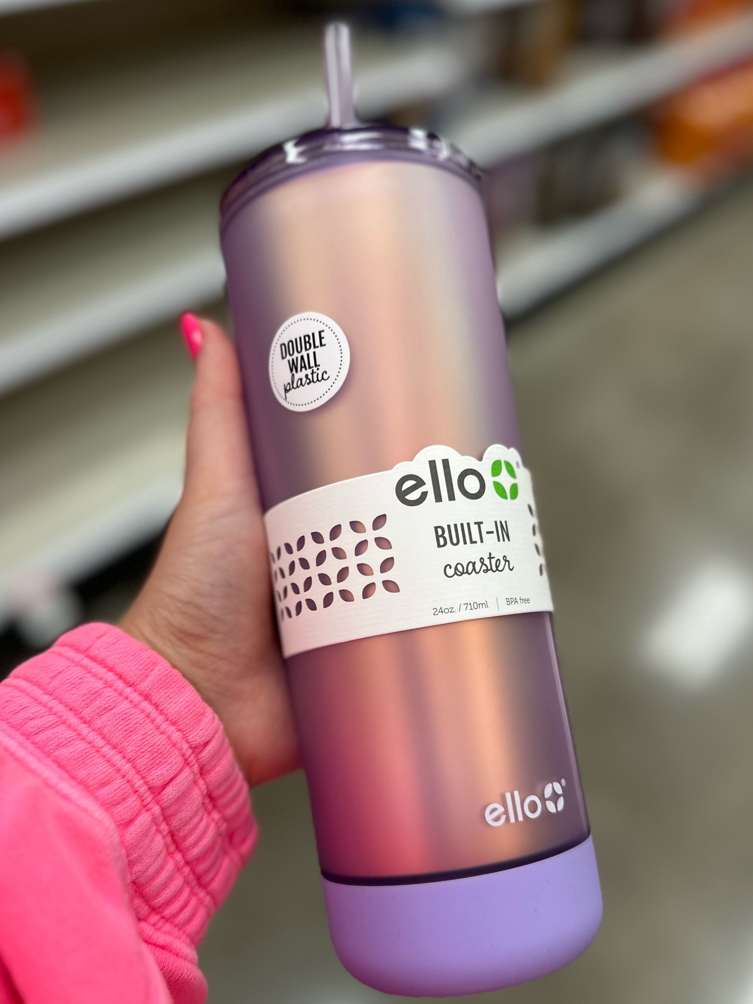 Super cute double wall insulated cup with straw only $14💜 

#LTKhome #LTKFind #LTKtravel