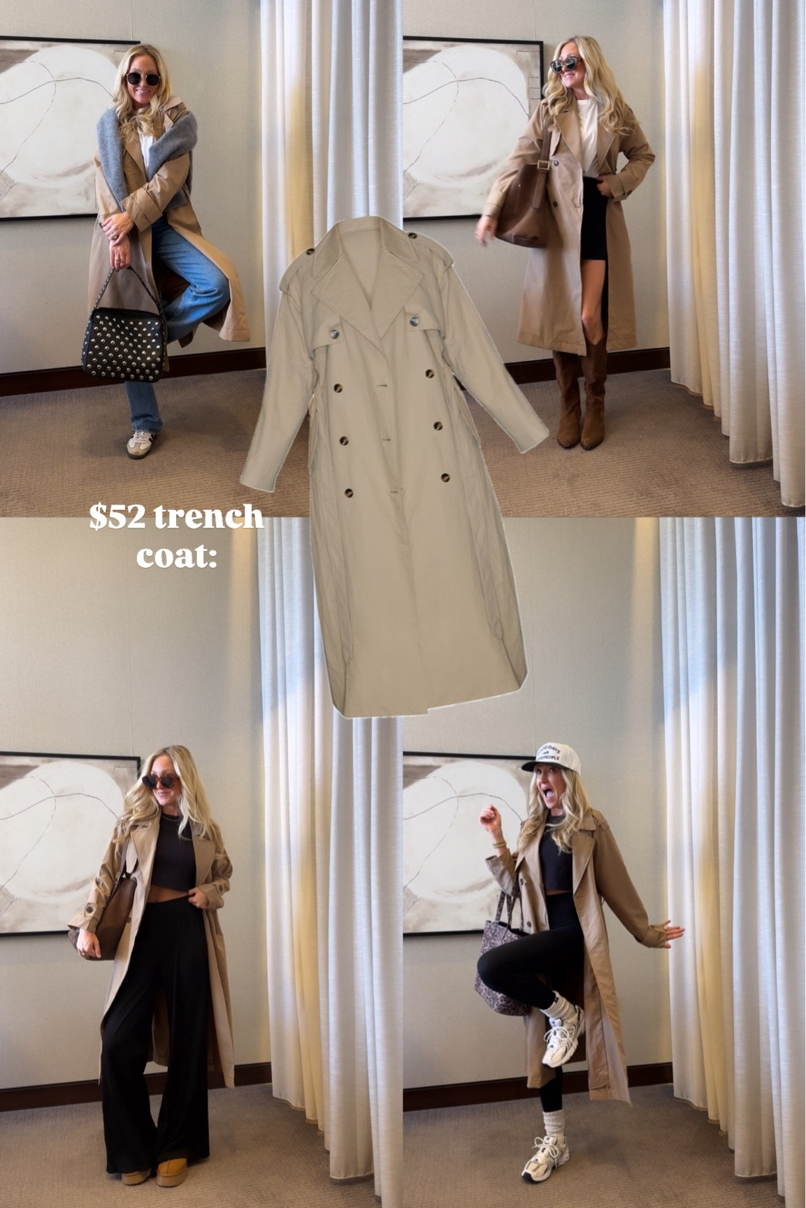 Trench coat styling ideas for fall! Love this affordable one! 

#LTKFindsUnder50 #LTKSeasonal #LTKStyleTip