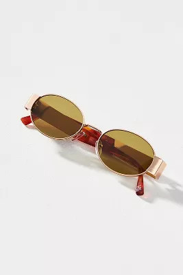 AIRE Mars Oval Sunglasses | Anthropologie (US)