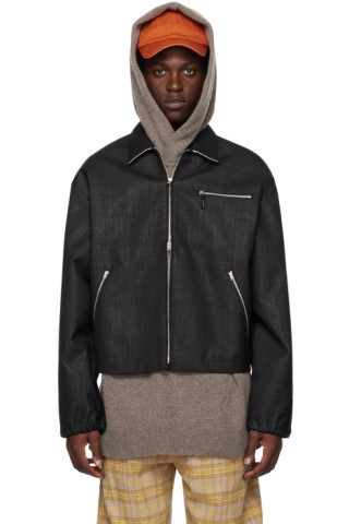 Acne Studios - Black Zip Jacket | SSENSE