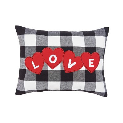 C&F Home "Love" Hearts Franklin Mini Valentine's Day Accent Pillow 12" x 16" | Target