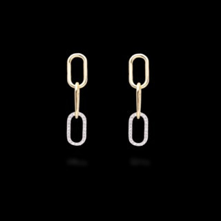 Diamond Linked Up Earrings | Stone & Strand