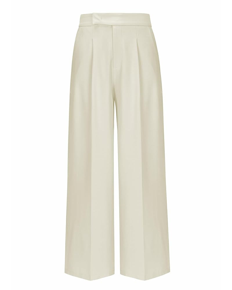 Arach&Cloz Pantalones de pierna ancha plisados sin arrugas para mujer otoño 2025 | Amazon (US)