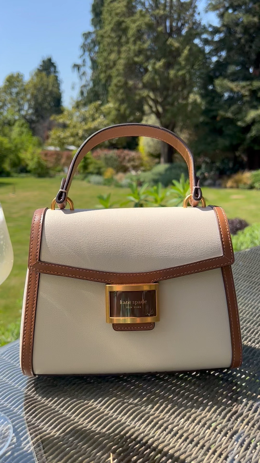 Bag a bargain! 👜 My fabulous Kate Spade top handle Katy bag in ivory and tan leather is on sale over on the Brand Alley outlet website - but hurry! #handbags 

#LTKbag #LTKuk #LTKsale