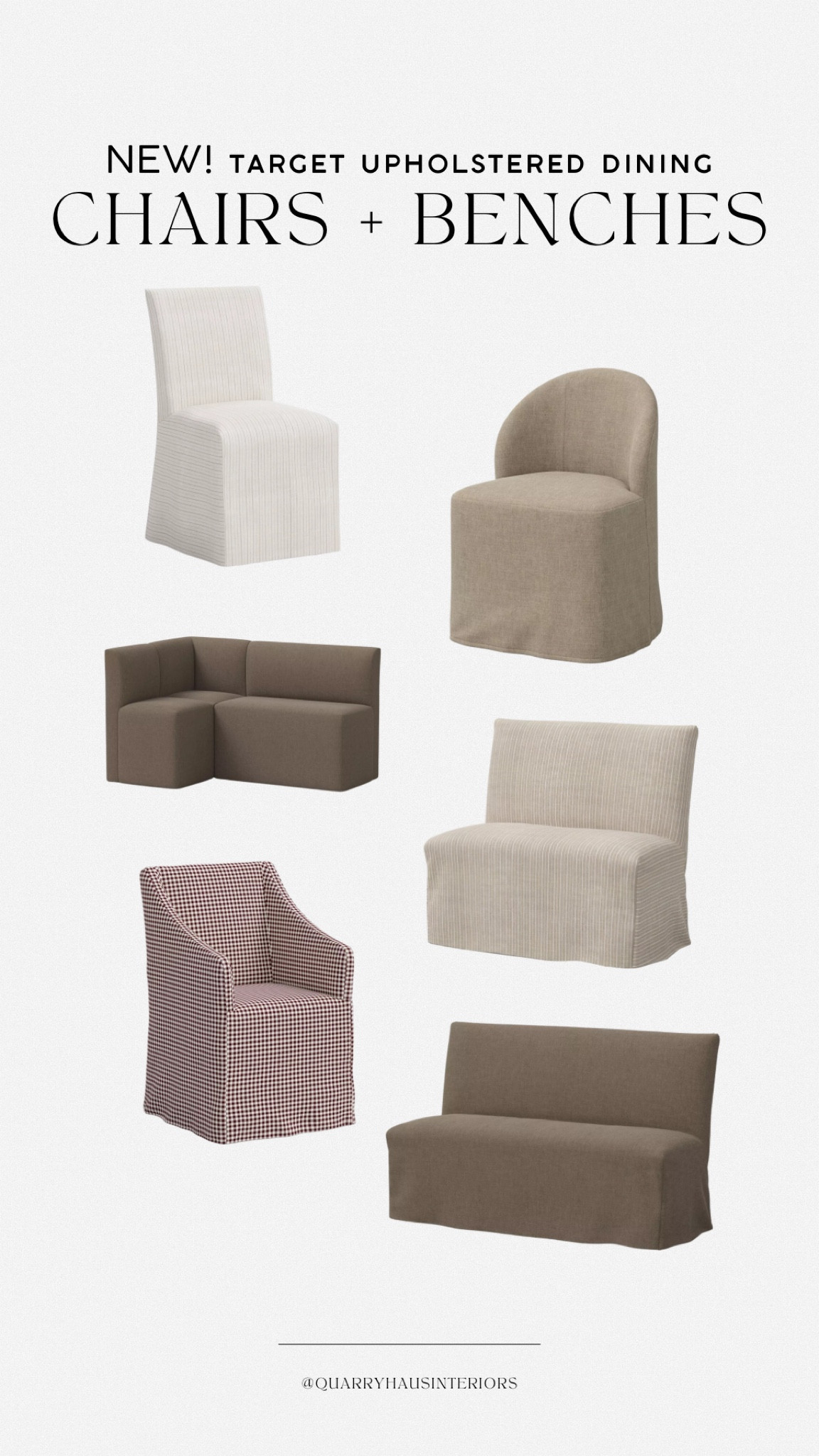 The new upholstered dining seating collection by Target is SO GOOD! There are tons of colors and patterns to choose from, and budget friendly prices compared to their luxury look alikes. 

Dining chair seat seating banquette corner bench

#LTKHome #LTKSaleAlert