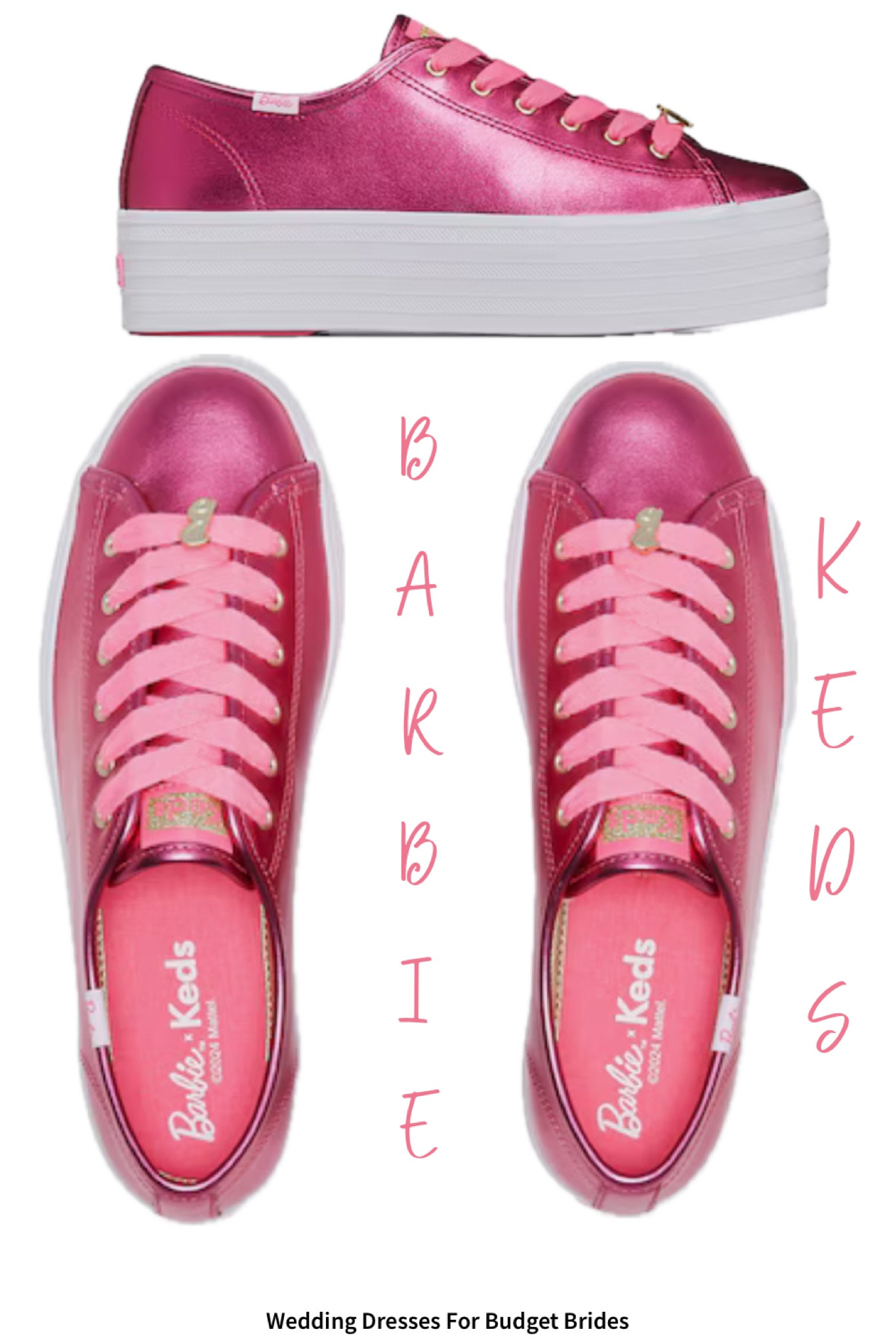 Barbie and Keds have teamed up and I love these sneakers as an option for brides!

#weddingshoes #weddingflats #bridalshoes #brideflats #weddingsneakers

#LTKFindsUnder100 #LTKShoeCrush #LTKWedding