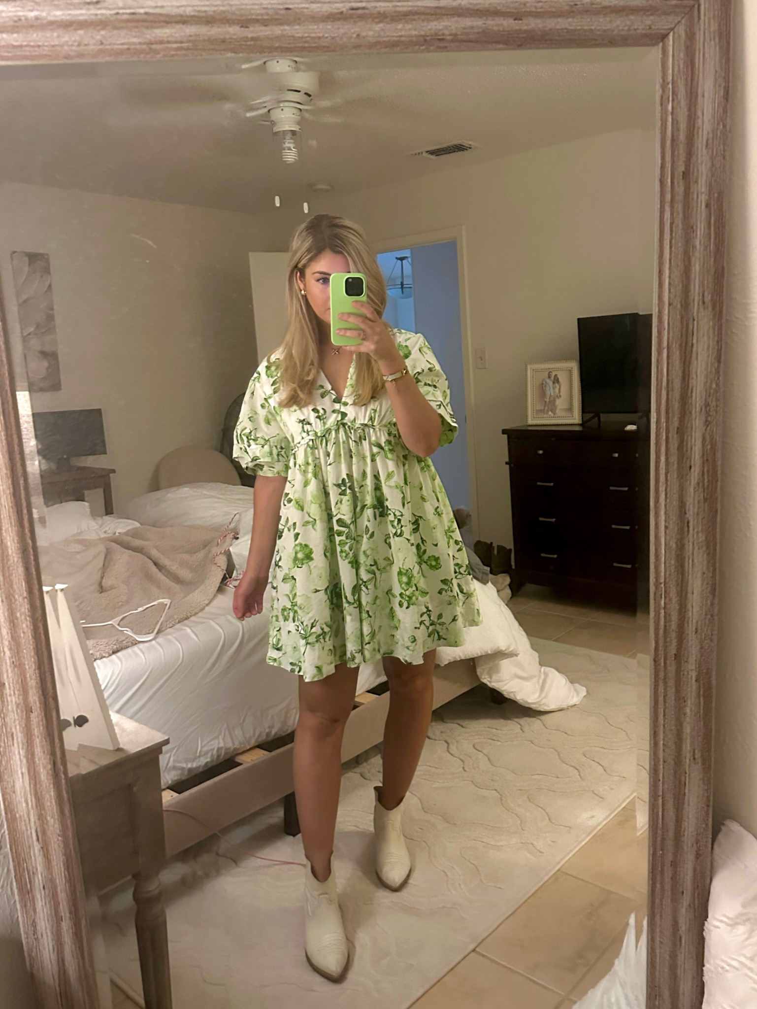 maid of honor dresses emerald green The Maeve Dress in Aleutian Blue Floral 6 / Aleutian Blue Watercolor main image 1
