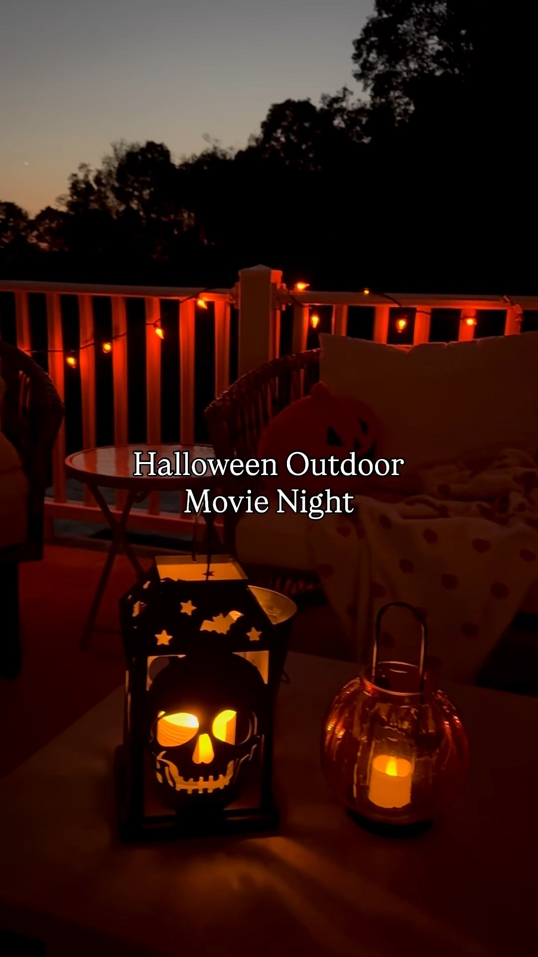 Outdoor Halloween movie night ! Halloween ideas. Halloween fun. Halloween activities. Movie night. Halloween party. 

#LTKHalloween #LTKSeasonal
