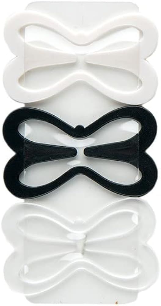 Perfection Racer Back Clips Bra Strap Converter To Hide Bra Straps - Pack Of 3 Black White and Cl... | Amazon (UK)