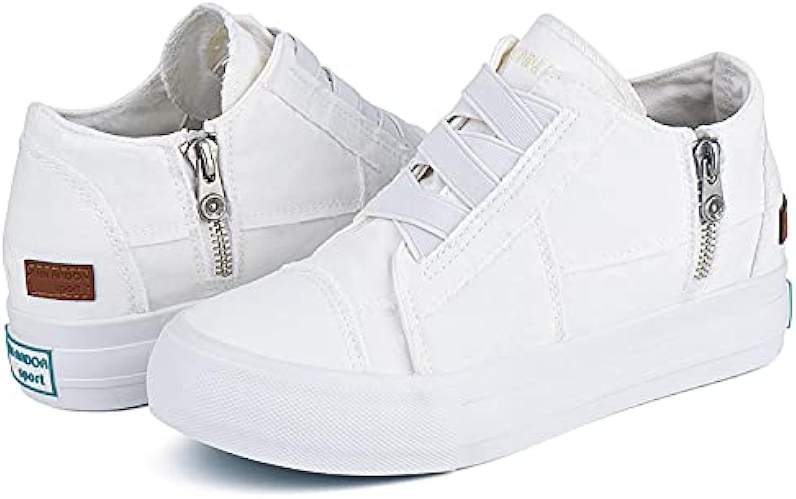 JENN ARDOR Womens Wedge Sneakers Hidden Platform Shoes Booties Closed Toe Slip-on Casual Sneaker Sho | Amazon (US)