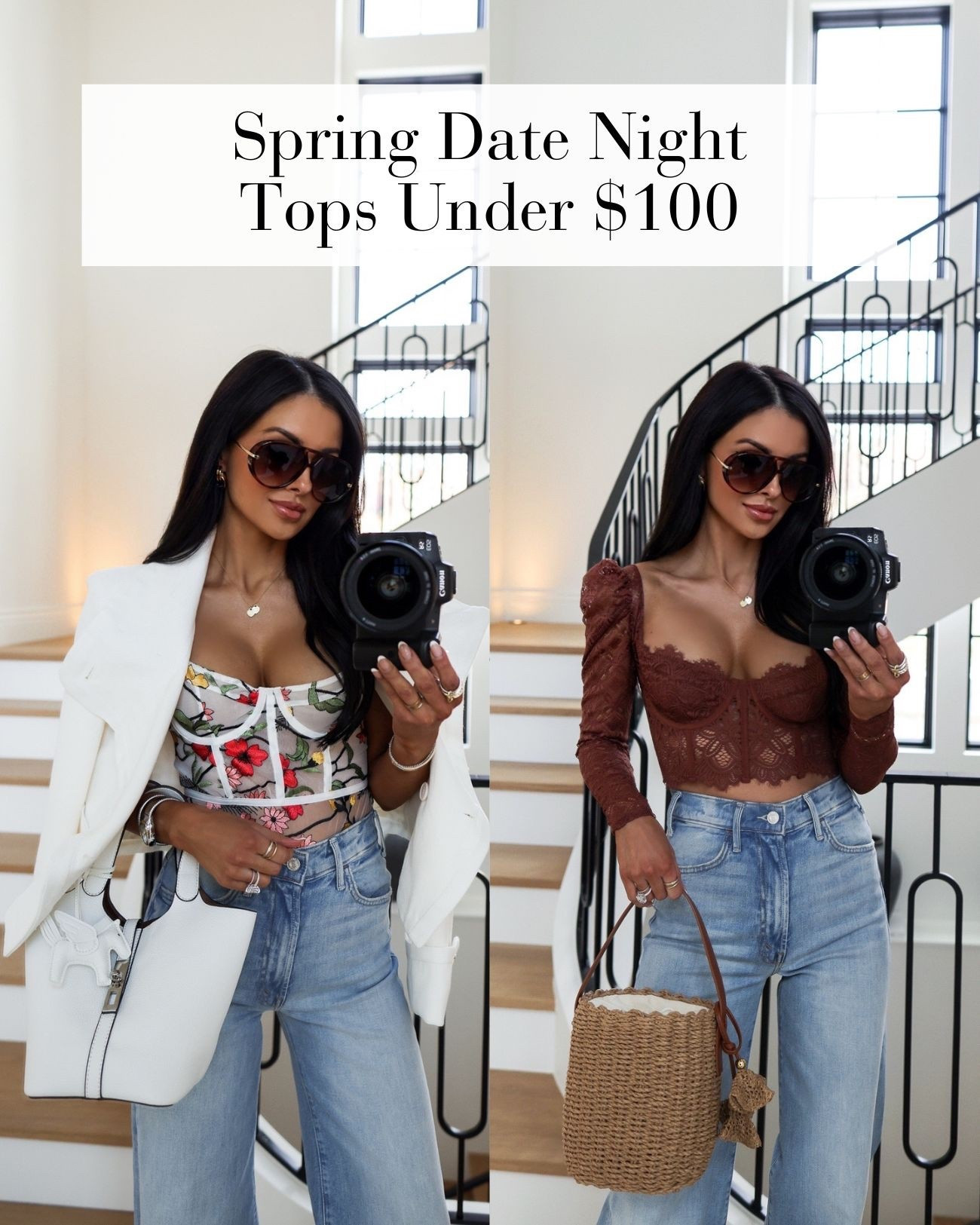 Spring date night outfit that makes you feel instantly confident. This lace bustier top from @Anthropologie is so feminine and special, and I love pairing it with my most flattering Mother jeans for that perfect balance of romantic and effortless. It’s one of those combinations that feels elevated but still easy to wear.

Anthropologie lace bustier top - size XS
Anthropologie floral bodysuit size XS
Mother jeans - wearing a 23 runs TTS (on sale now at Bloomingdale’s)

miamiamine spring date night outfit Anthropologie lace bustier top Mother jeans flattering denim outfit feminine evening style chic spring outfit idea elevated casual date night look



#LTKootd #LTKPetite #LTKSeasonal