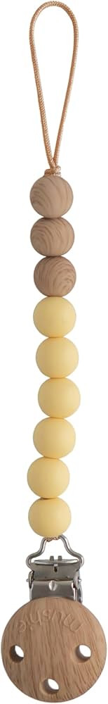 mushie 100% Silicone Baby Pacifier Clip BPA Free | Eva (Muted Yellow) | Amazon (US)