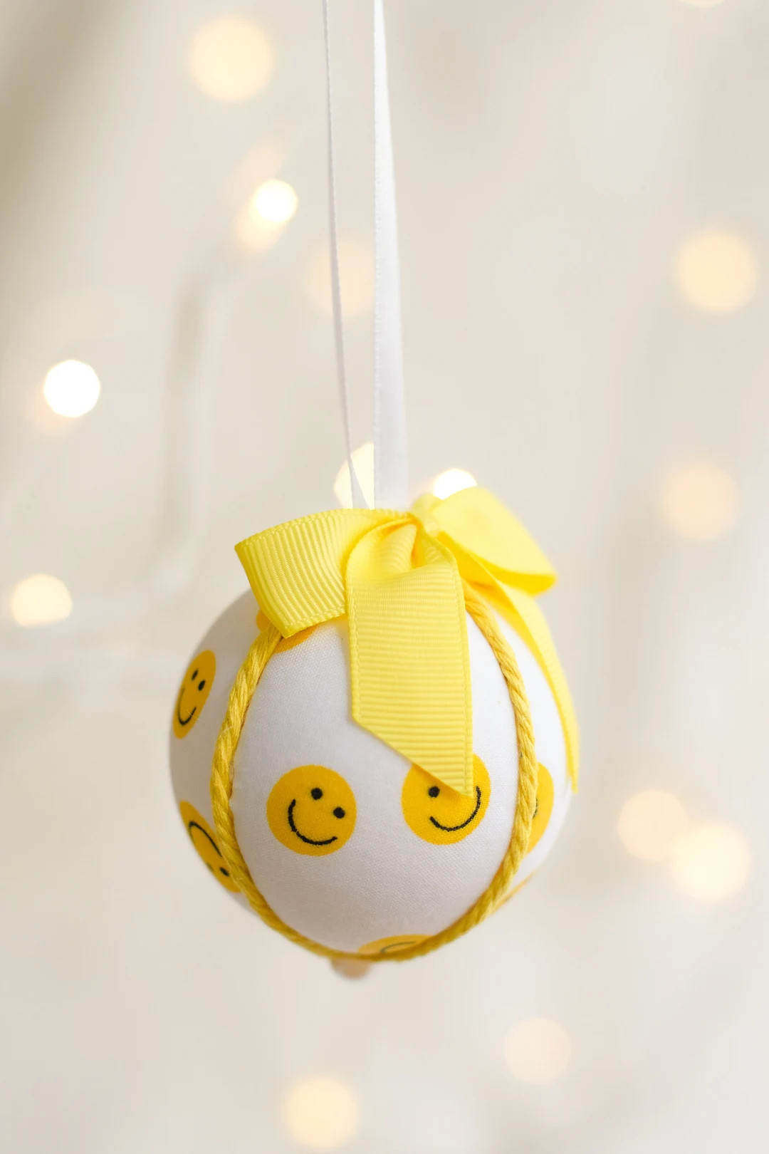 Set of 3 Handmade Fun Smiley Face Baubles Decorations - Etsy UK | Etsy (UK)