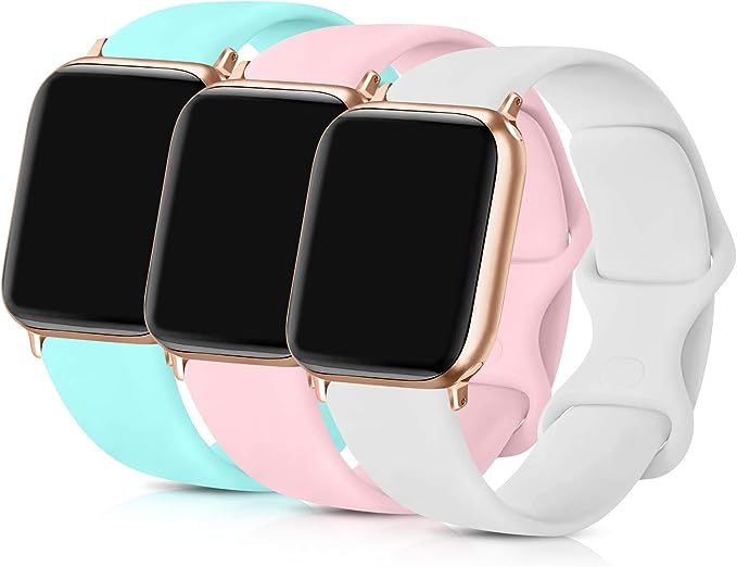 ATUP Compatible with for Apple Watch Band 38mm 40mm 42mm 44mm Women Men, Soft Silicone Replacemen... | Amazon (CA)