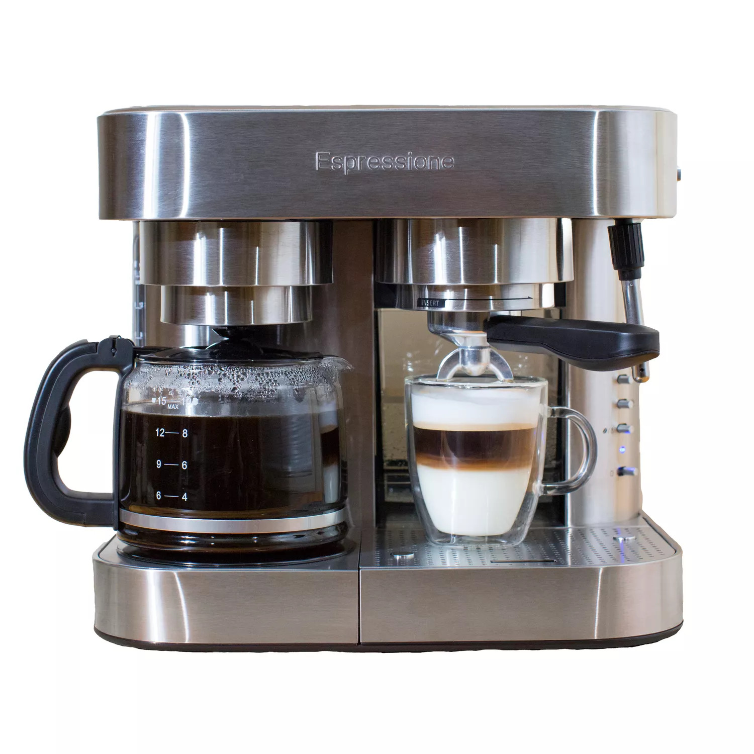 Espressione EM-1040 Combination Espresso Machine and Coffee Maker, 10 cup | Sur La Table