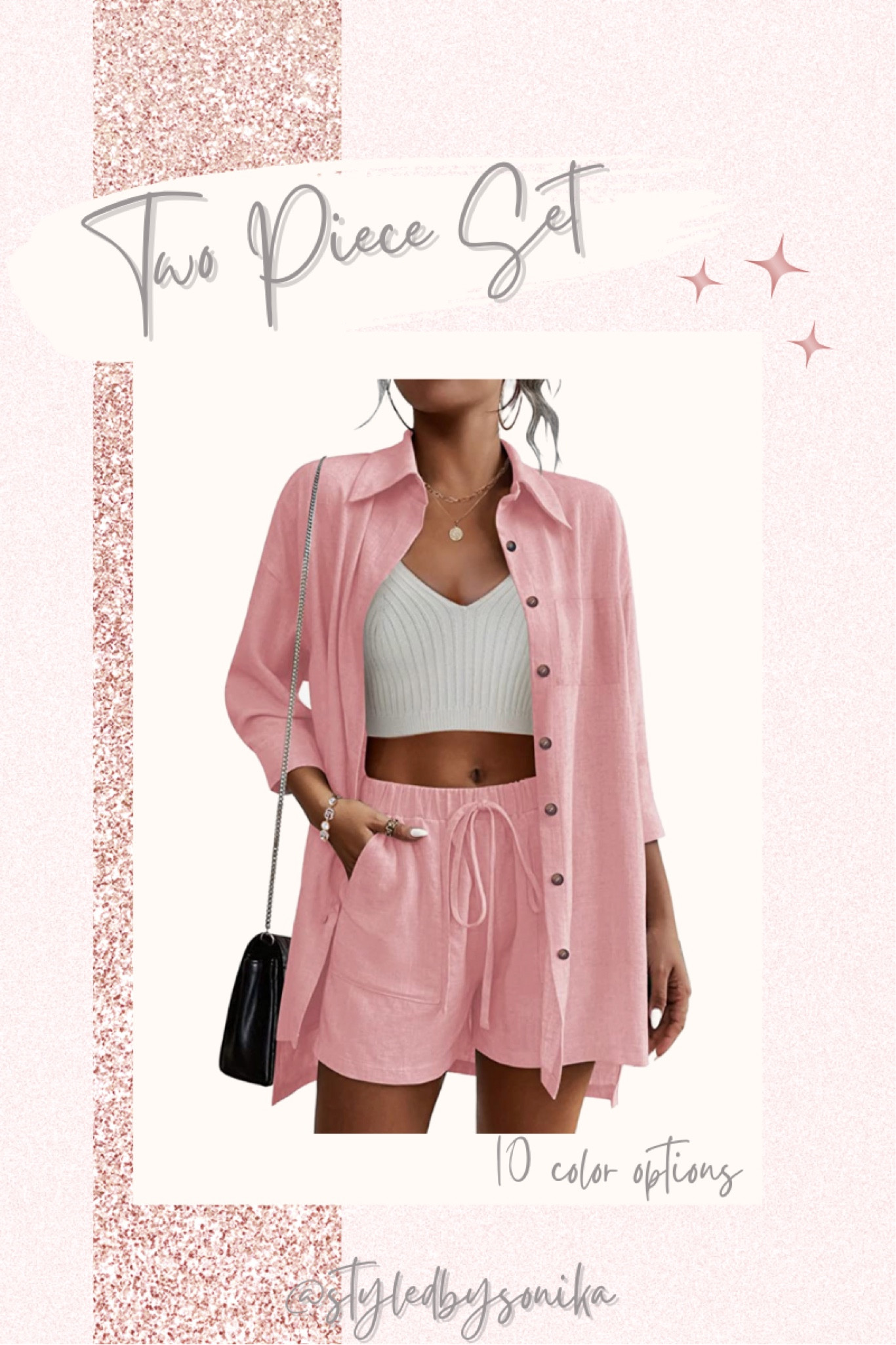 Two piece set
Button down shirt and shorts
Amazon set

#LTKsalealert #LTKunder50 #LTKstyletip