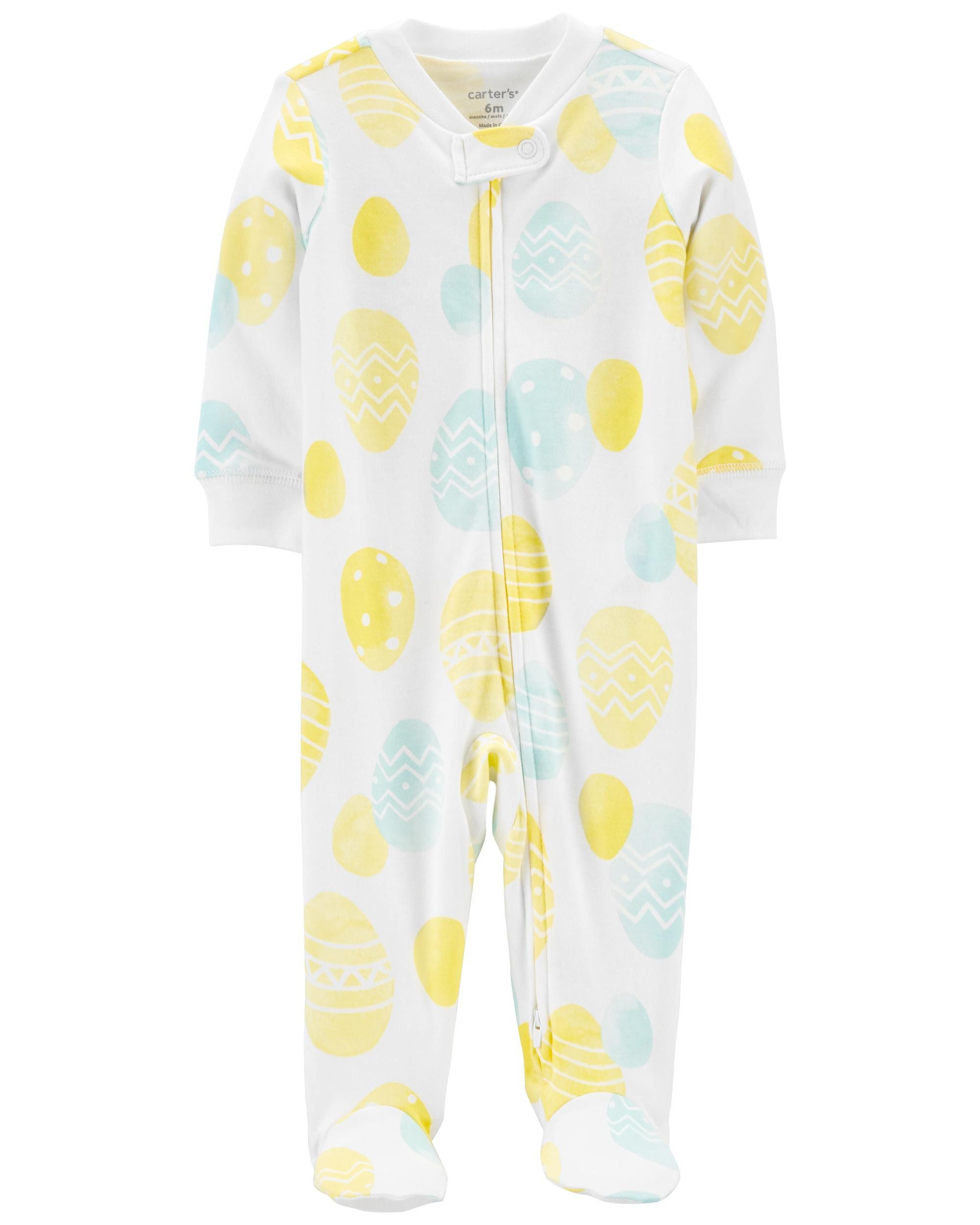 1-Piece Easter 2-Way Zip 100% Snug Fit Cotton Footie PJs | Carter's
