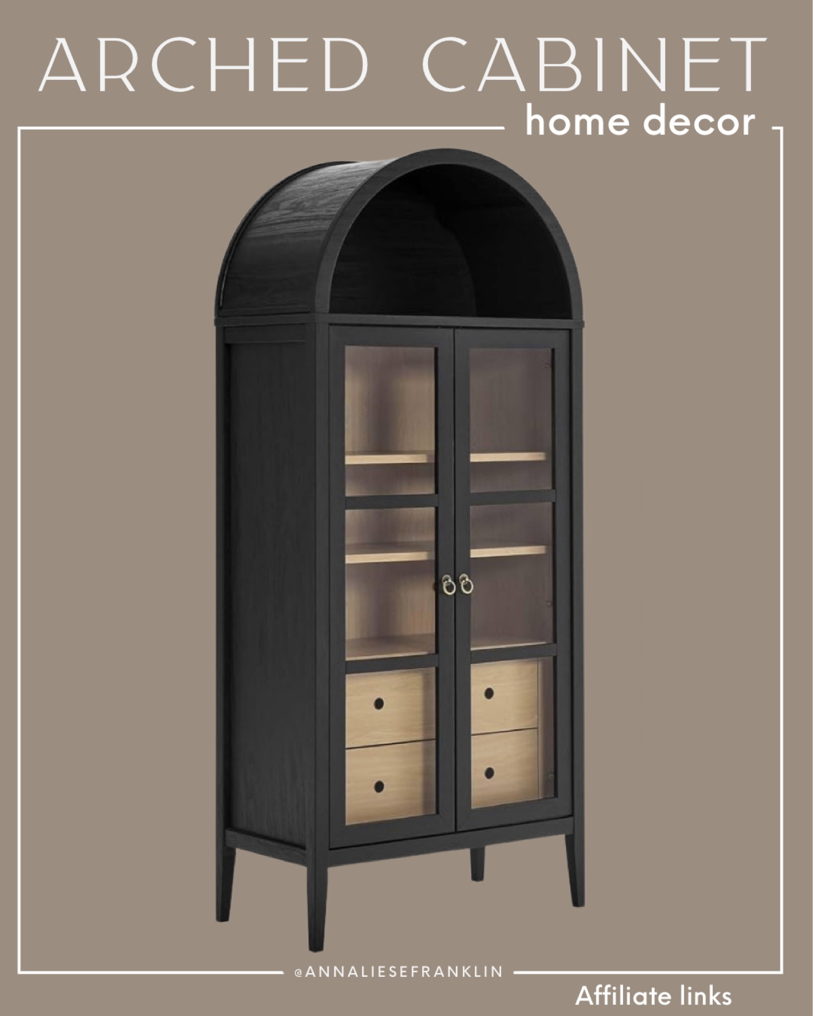Home decor • black cabinet • arched cabinet •  traditional home decor • traditional home decor • narrow arched cabinet • 

#LTKsalealert #LTKhome