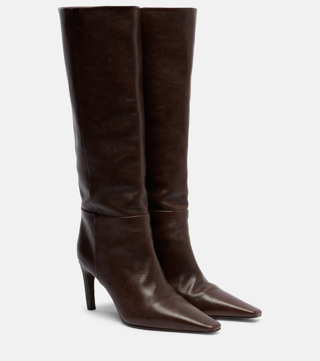 Monili leather knee-high boots | Mytheresa (US/CA)