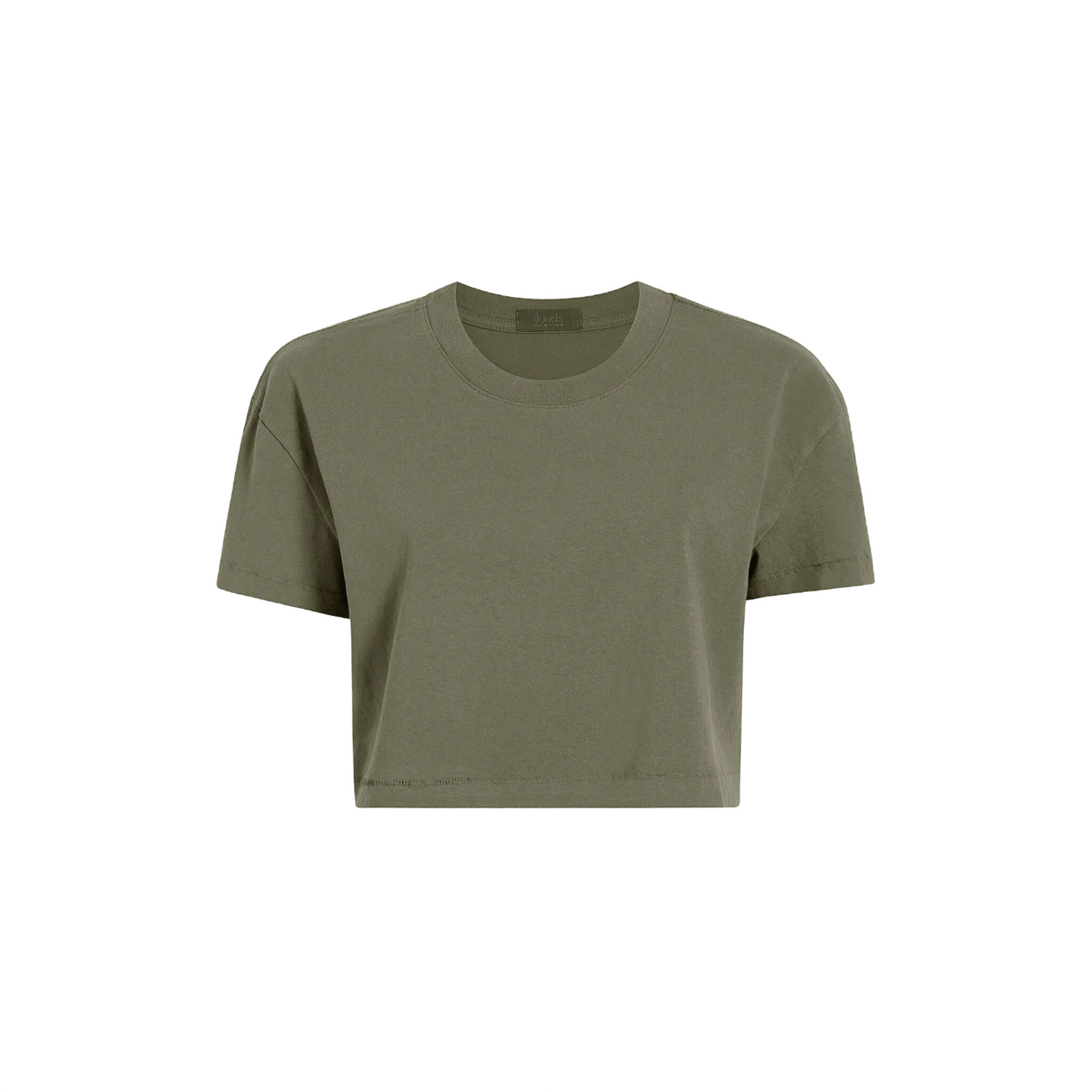 Women's Cropped Tee | Dark Olive - nuuds | nuuds