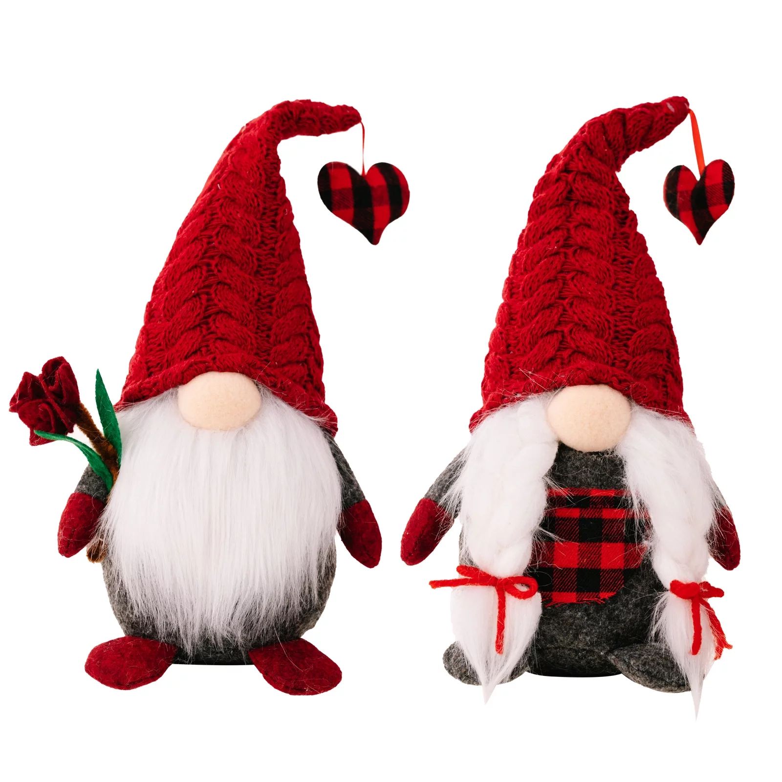 Valentines Day Gnomes, 2 Pack Mr & Mrs Valentine Gnomes Decorations for Home - Handmade Swedish T... | Walmart (US)