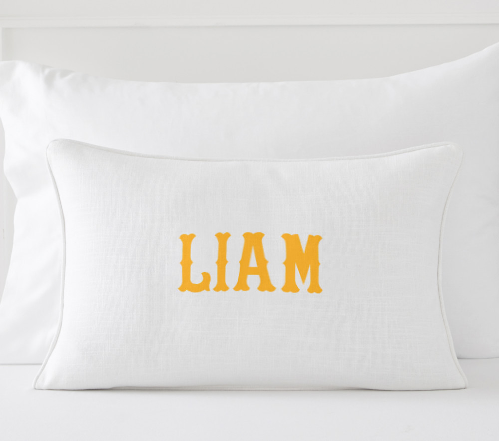 Monogram Name Pillow Cover | Pottery Barn Kids