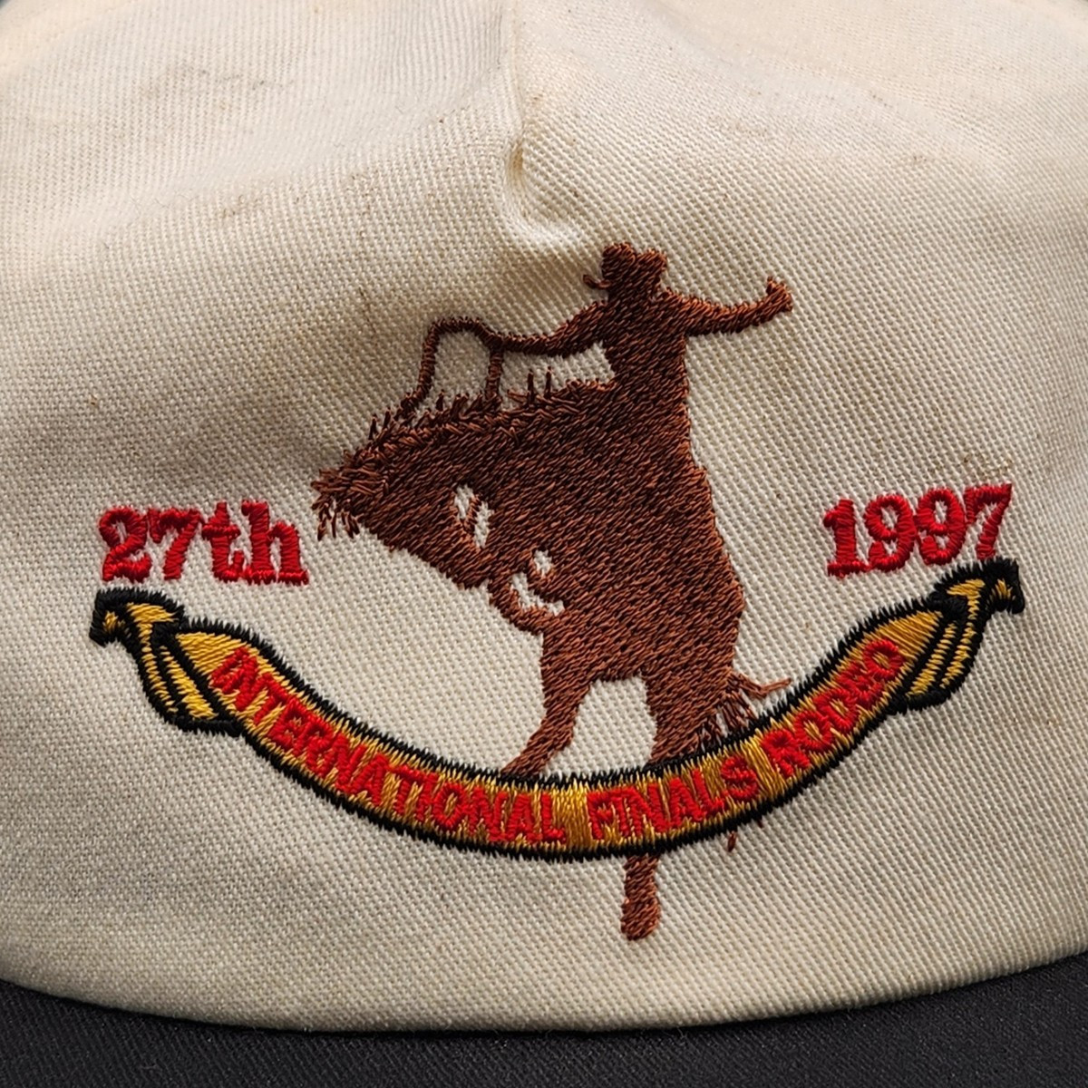 Vintage 1996 International Finals Rodeo Hat Cap Strapback White Made In USA  | eBay | eBay US