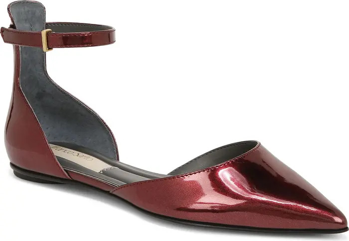 Racer Ankle Strap d'Orsay Pointed Toe Flat (Women) | Nordstrom Rack