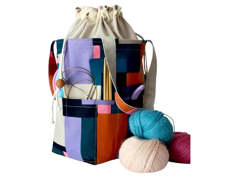 Eimer-Projekttasche, Häkelprojekttasche, Tasche für Strickgarn, Häkeltasche | Etsy (Global)
